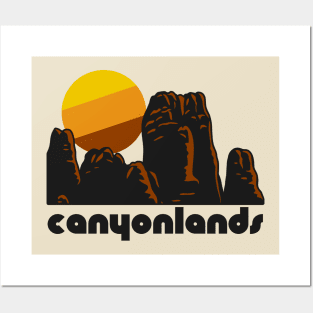 Retro Canyonlands ))(( Tourist Souvenir National Park Design Posters and Art